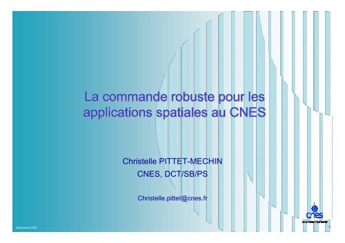 La commande robuste pour les applications spatiales ... - LAAS CNRS
