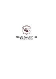 MikroTik RouterOSâ¢ v2.9