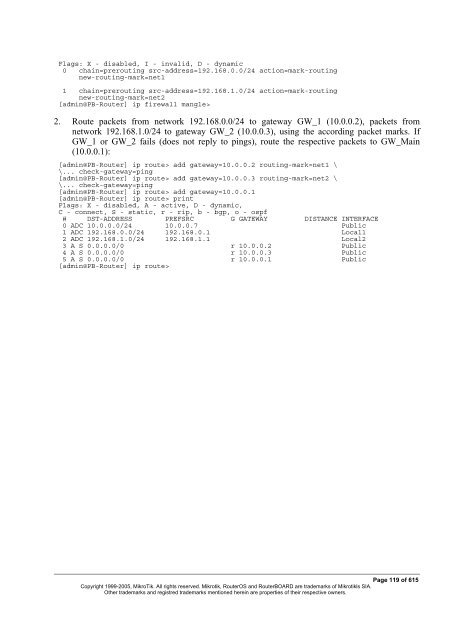 MikroTik RouterOSâ¢ v2.9