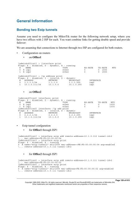 MikroTik RouterOSâ¢ v2.9