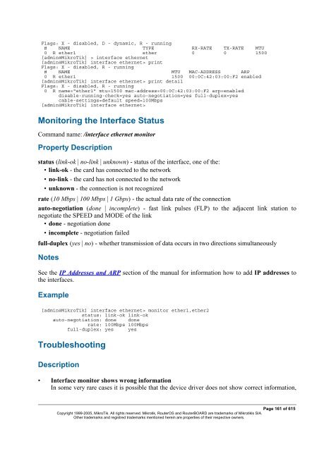 MikroTik RouterOSâ¢ v2.9