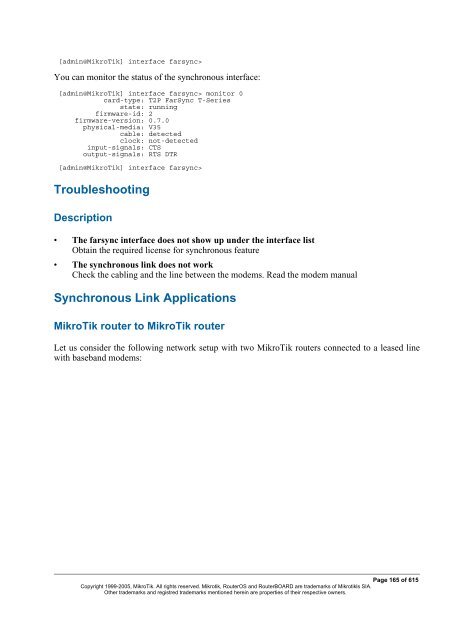 MikroTik RouterOSâ¢ v2.9