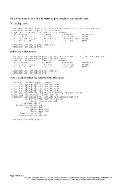 MikroTik RouterOSâ¢ v2.9