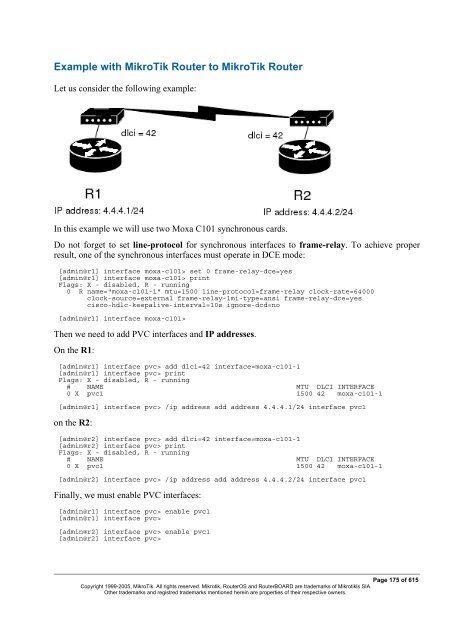 MikroTik RouterOSâ¢ v2.9