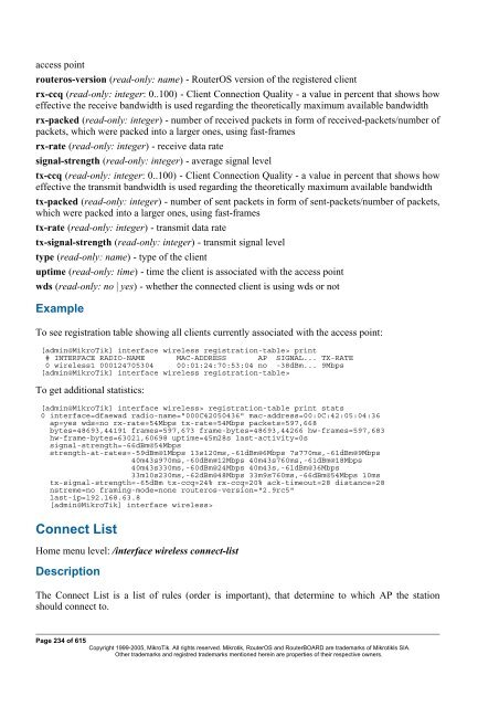 MikroTik RouterOSâ¢ v2.9