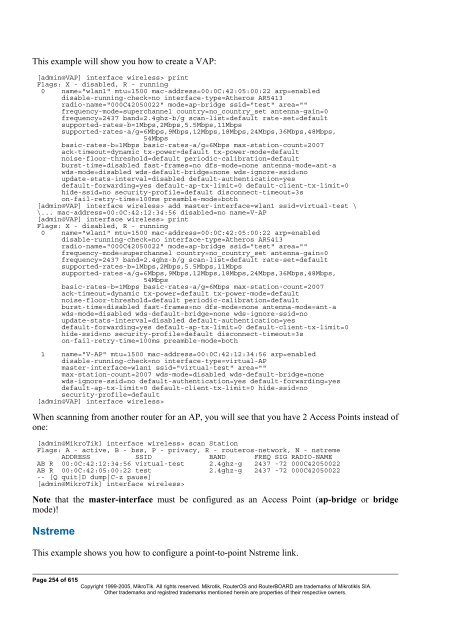 MikroTik RouterOSâ¢ v2.9