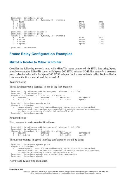 MikroTik RouterOSâ¢ v2.9