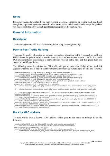 MikroTik RouterOSâ¢ v2.9