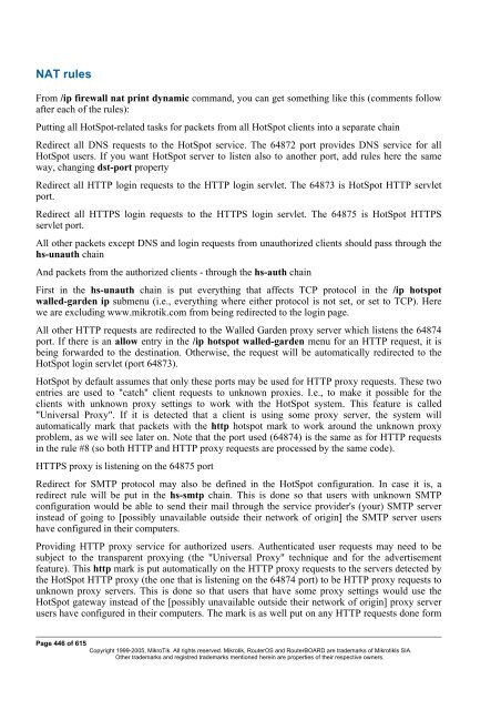 MikroTik RouterOSâ¢ v2.9