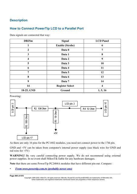 MikroTik RouterOSâ¢ v2.9