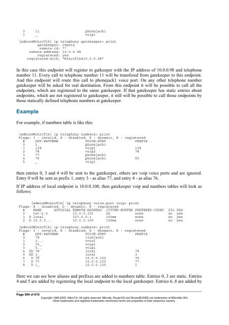 MikroTik RouterOSâ¢ v2.9