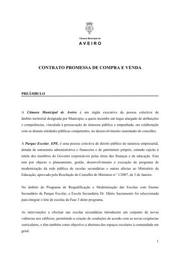 Minuta de Contrato Promessa de Compra e Venda - CÃ¢mara ...