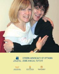 2008 annual report - Citizen Advocacy