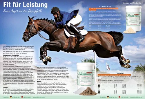 Masterhorse Hauptkatalog - Masterhorse - Die Pferdefutterexperten