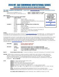 INFO - the Mt. SAC Special Events Website