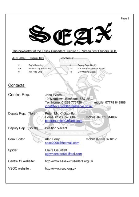 SEAX - July 2009 - Essex Crusaders