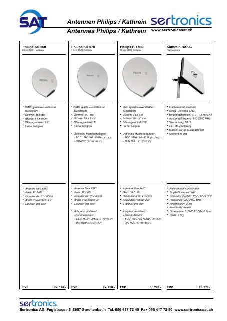 Antennenmessgerät FTE - Sertronics AG