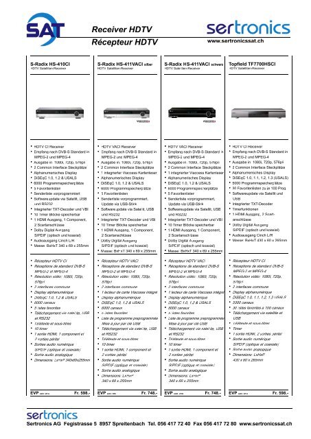 Antennenmessgerät FTE - Sertronics AG