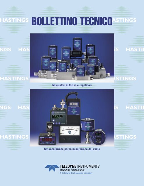 Strumenti per la misura - Teledyne Hastings Instruments
