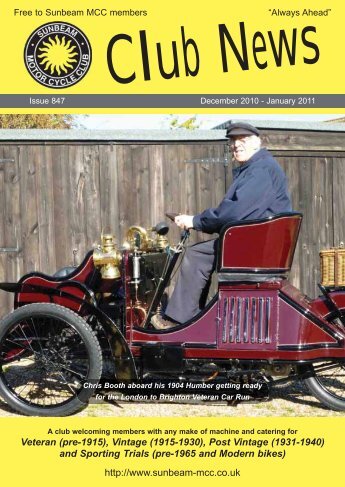 Magazine #847 [December 2010] - Sunbeam MCC