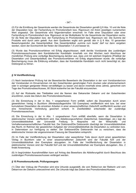 Promotionsordnung - Vwl.uni-freiburg.de - Albert-Ludwigs ...