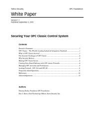 Securing Your OPC Classic Control System - SCADAhacker