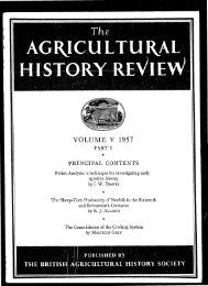 VOLUME V 1957 - British Agricultural History Society