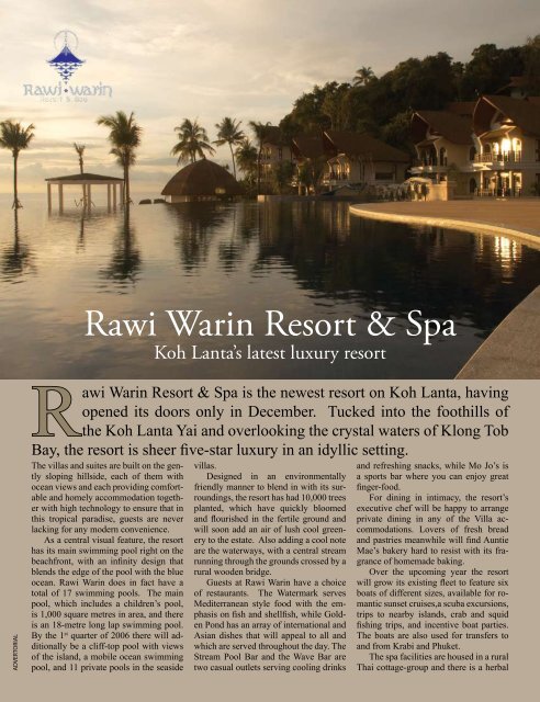 Rawi Warin Resort &amp; Spa