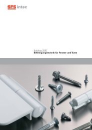 Verschrauben von Aluminium - SFS intec