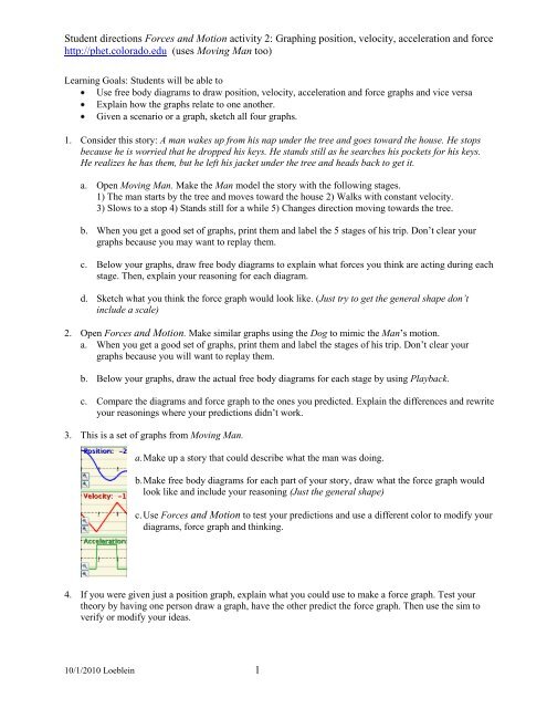 SOLUTION: Phet lab slope and speed - Studypool