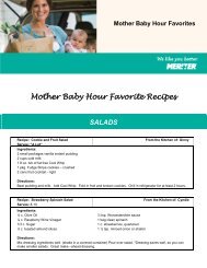 Mother Baby Hour Favorite Recipes