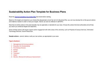 <strong>Sustainability Report Template</strong> | Demand Metric Sustainability plan template