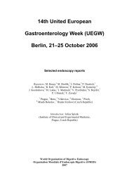 14th United European Gastroenterology Week (UEGW) Berlin, 21 ...