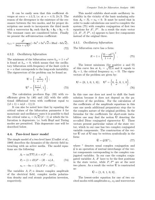 Computer Tools for Bifurcation Analysis: General Approach with