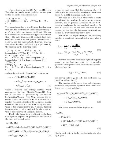 Computer Tools for Bifurcation Analysis: General Approach with