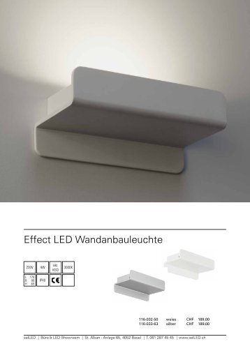 Effect LED Wandanbauleuchte - selLED