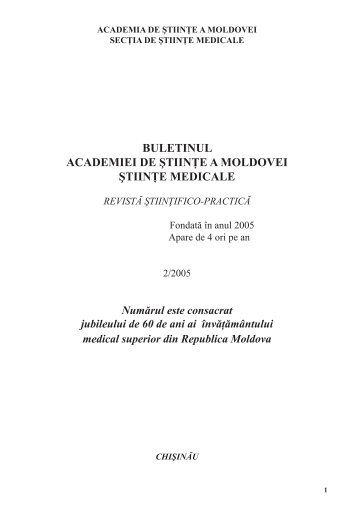2005, nr. 2 - Academia de ÅtiinÅ£e a Moldovei