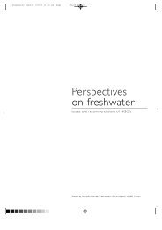 Perspectives on Freshwater: Issues and recommendations of NGOs