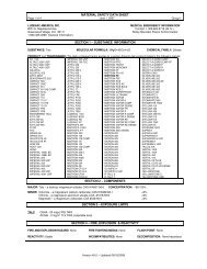 MATERIAL SAFETY DATA SHEET SECTION 1 â€“ SUBSTANCE ...