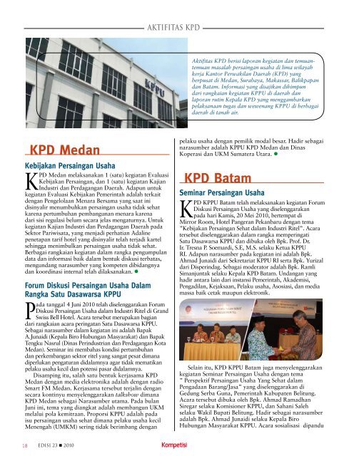 Edisi 23 Tahun 2010 - KPPU