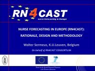 NURSE FORECASTING IN EUROPE (RN4CAST): RATIONALE ...