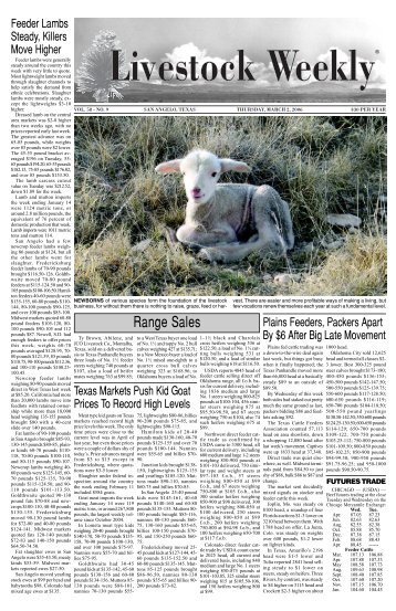 march 2, 2006 entire issue - Livestock Weekly!
