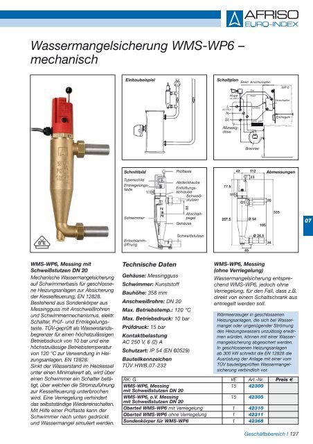 Datenblatt (PDF) - Afriso