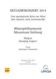 NEUJAHRSKONZERT 2014 BlÃ¤serphilharmonie Mozarteum Salzburg