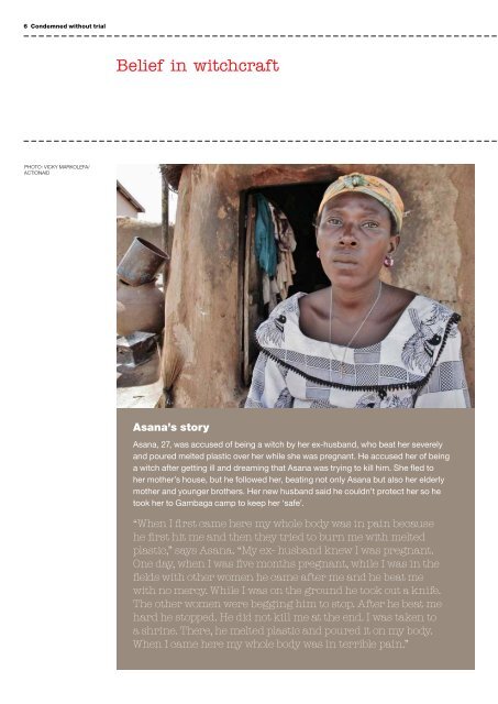 women and witchcraft in Ghana - ActionAid