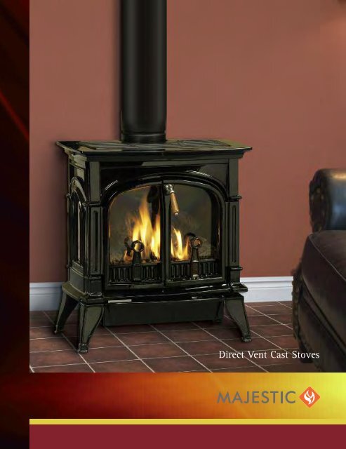 Direct Vent Cast Stoves Unvented Gas Log Heater Or Vented