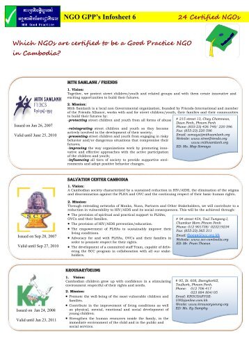 iNFOSHEET 6.pdf - Cooperation Committee for Cambodia