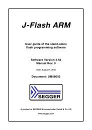 J-Flash ARM User Guide - SEGGER Microcontroller