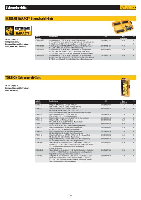 EXTREME DEWALT®2 SDS-plus Hammerbohrer - Schreinerhandel ...