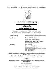 Programm - LERNEN FÃRDERN Landesverband Baden-WÃ¼rttemberg